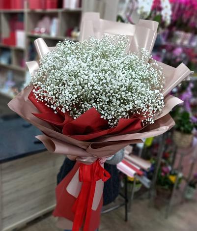 Букет цветов из: Гипсофила в Лещаном
