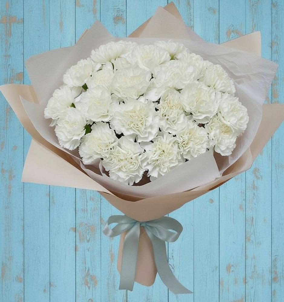 Букет цветов из: Гвоздики в Лещаном