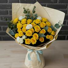 Букет цветов из:  Розы в Лещаном