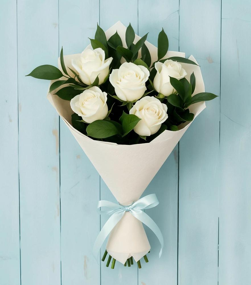 Букет цветов из: Розы в Лещаном