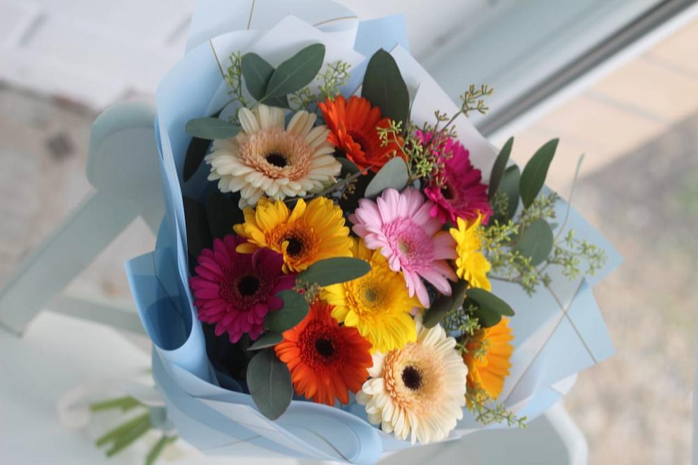 Букет цветов из: Герберы в Лещаном