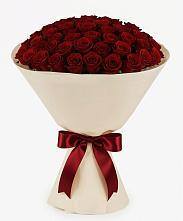 Букет 101 Бордовая роза Блэк Бакарра в Лещаном