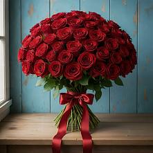 Букет Красные розы Блэк Меджик в Лещаном