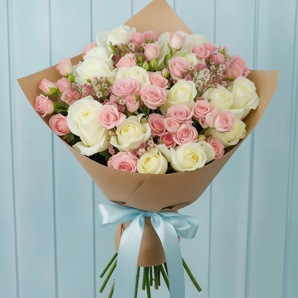 Букет цветов из: Розы в Лещаном