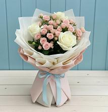 Букет цветов из:  Розы в Лещаном