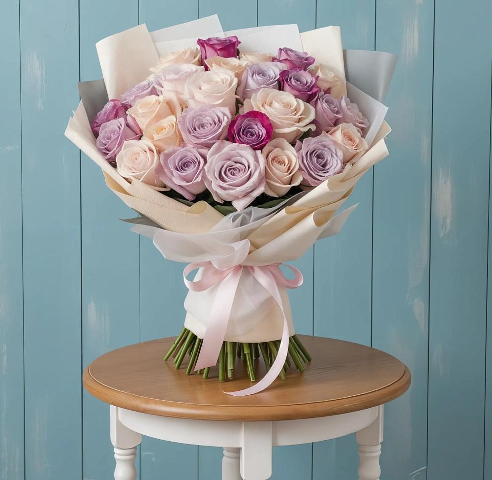 Букет цветов из: Розы в Лещаном