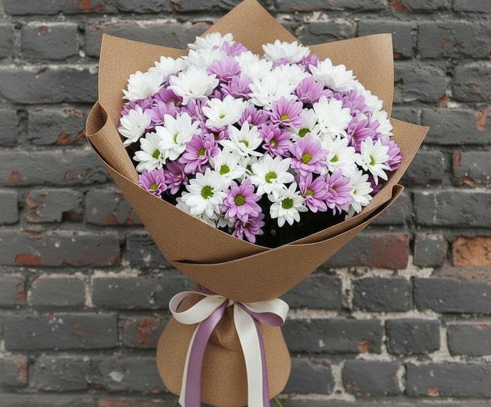 Букет цветов из: Хризантемы в Лещаном
