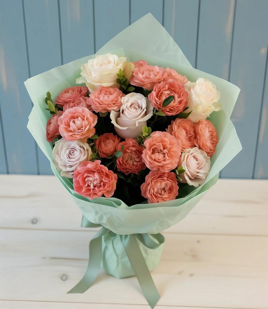 Букет цветов из: Розы в Лещаном