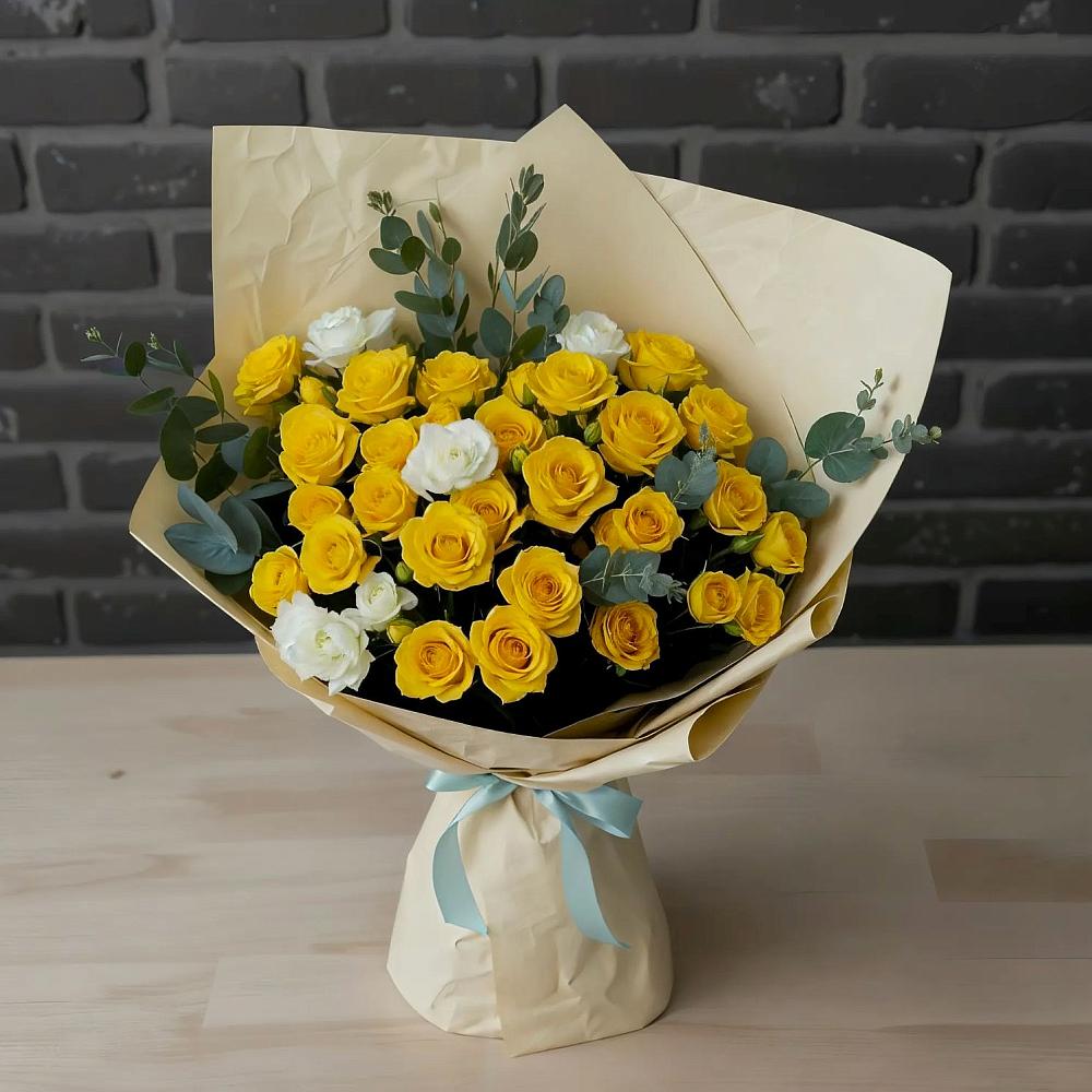 Букет цветов из: Розы в Лещаном