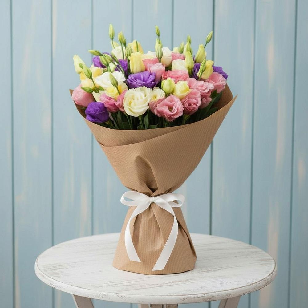 Букет цветов из: Лизиантусы в Лещаном