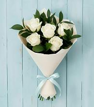 Букет цветов из:  Розы в Лещаном