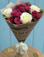 Букет цветов из:  Розы в Лещаном
