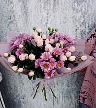 Букет цветов из:  Розы и Хризантемы #REPLACE_PRED# Лещаном