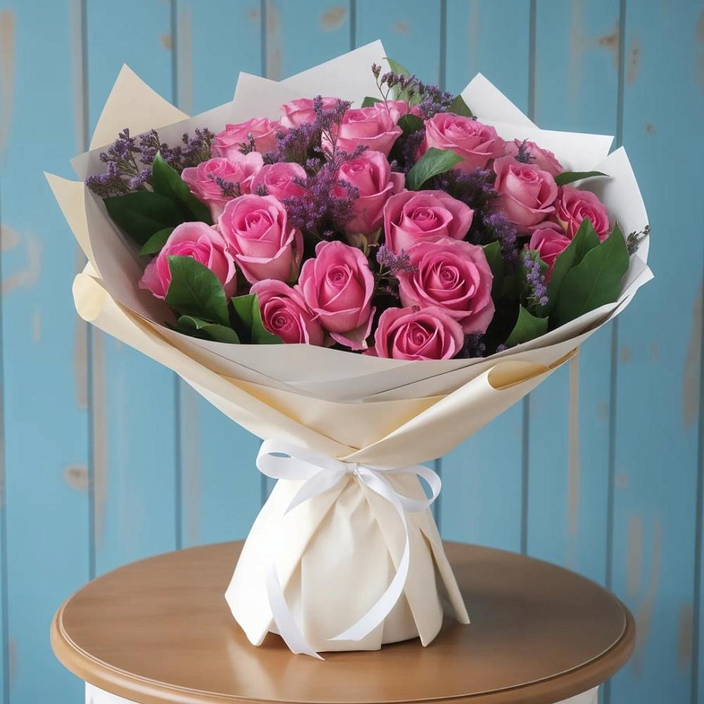 Букет цветов из: Розы в Лещаном