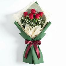 Букет цветов из:  Розы в Лещаном