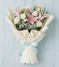 Букет цветов из:  Лилии в Лещаном